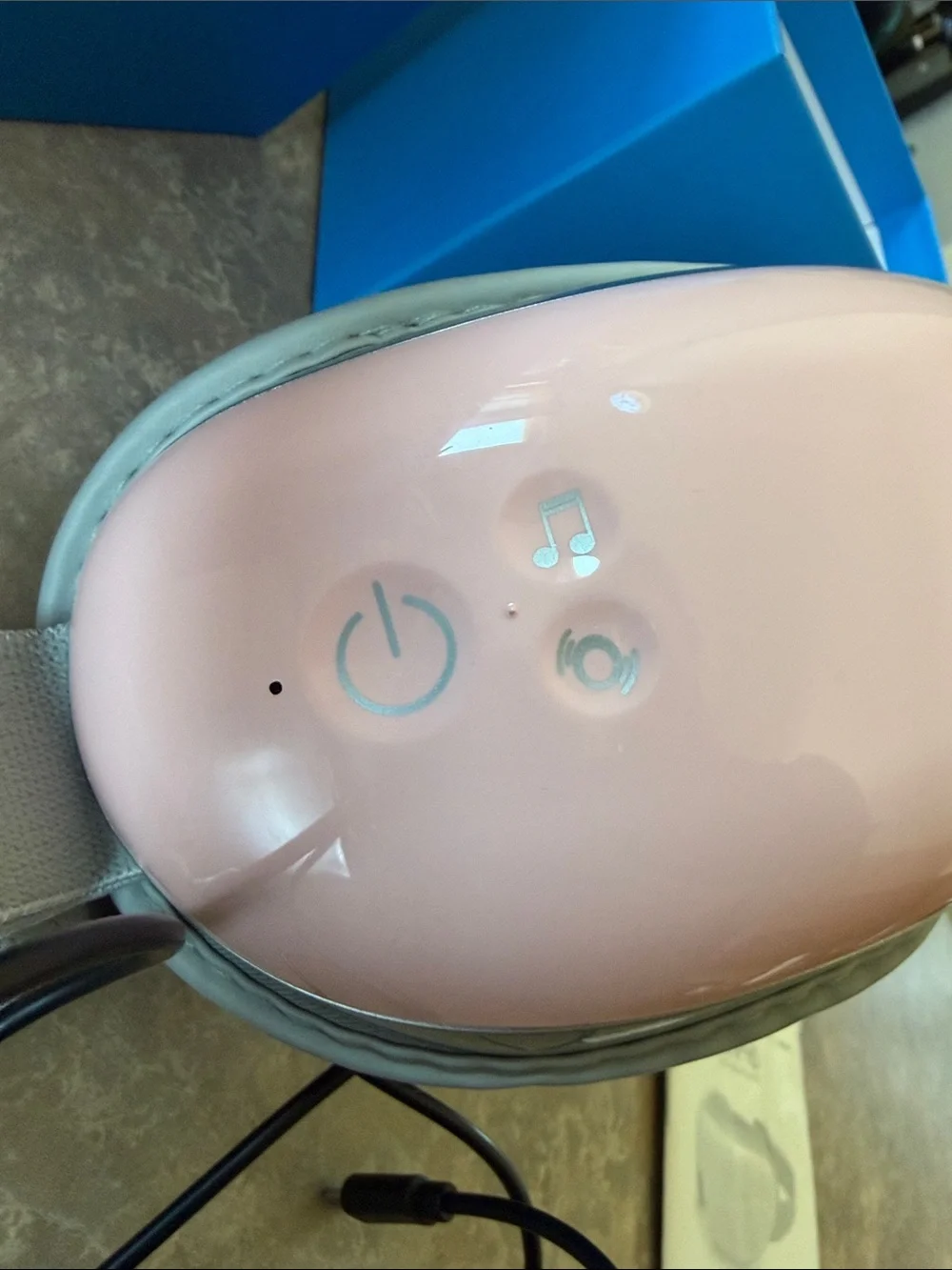 Pink Eye Massager with Heat & Vibration and Sound